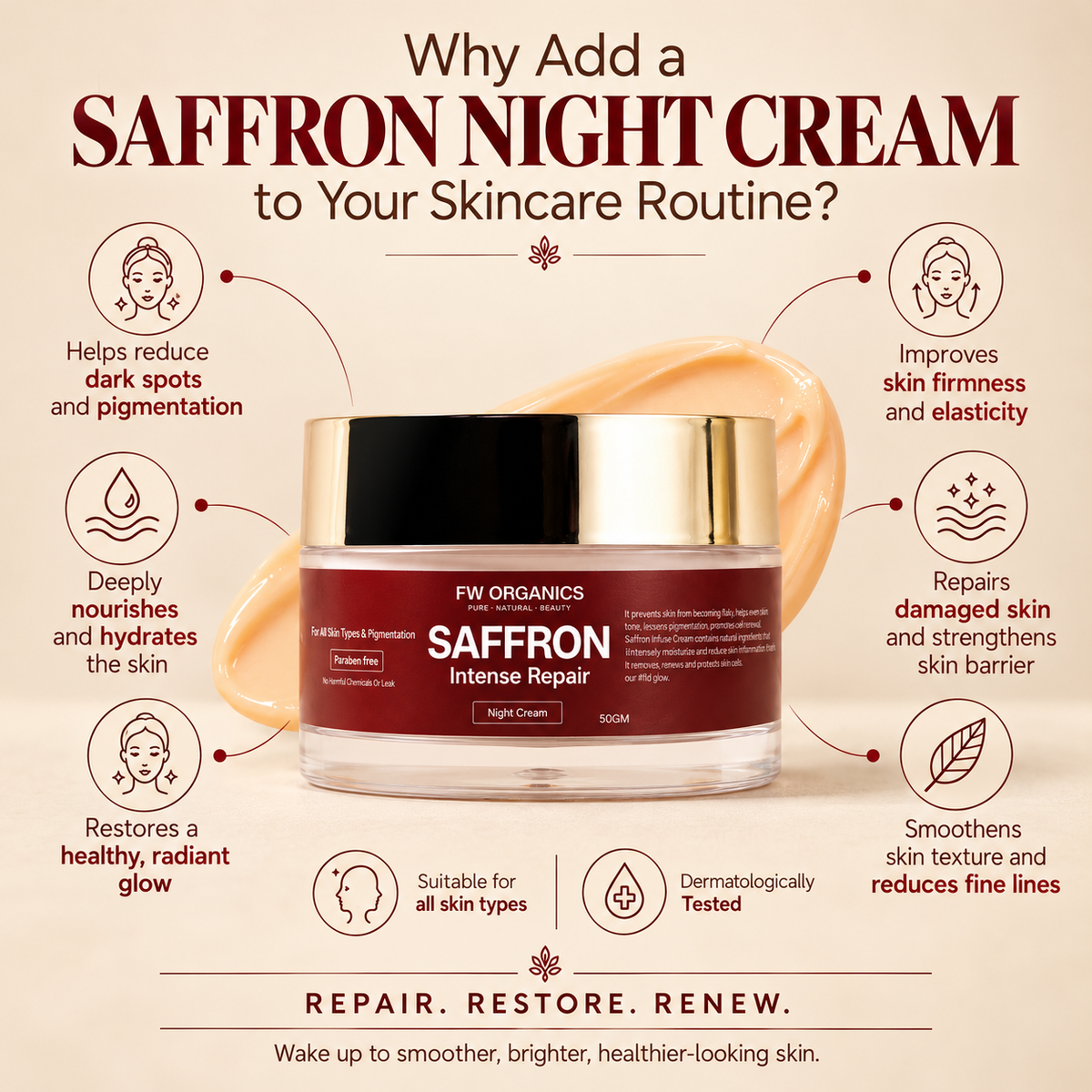 Saffron Intense Repair Cream