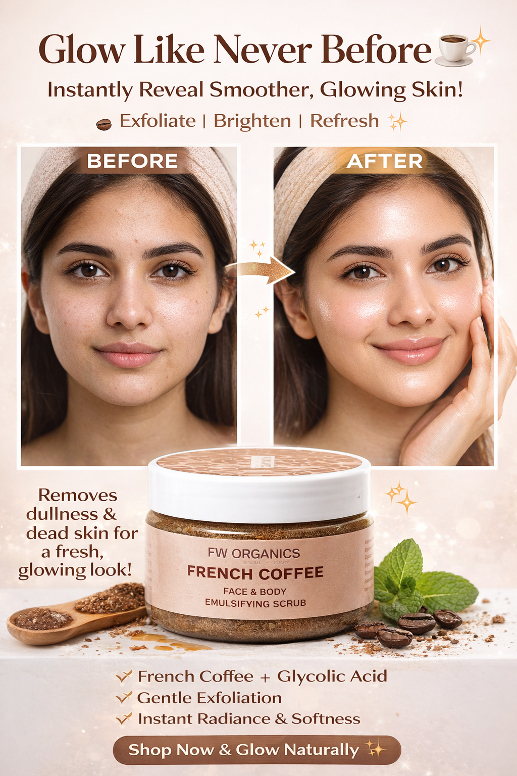 French Coffee Emulsifying Scrub